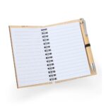 Caderno de bambu com caneta - Imagem 3