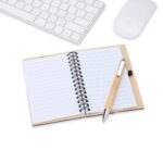Caderno de bambu com caneta - Imagem 4