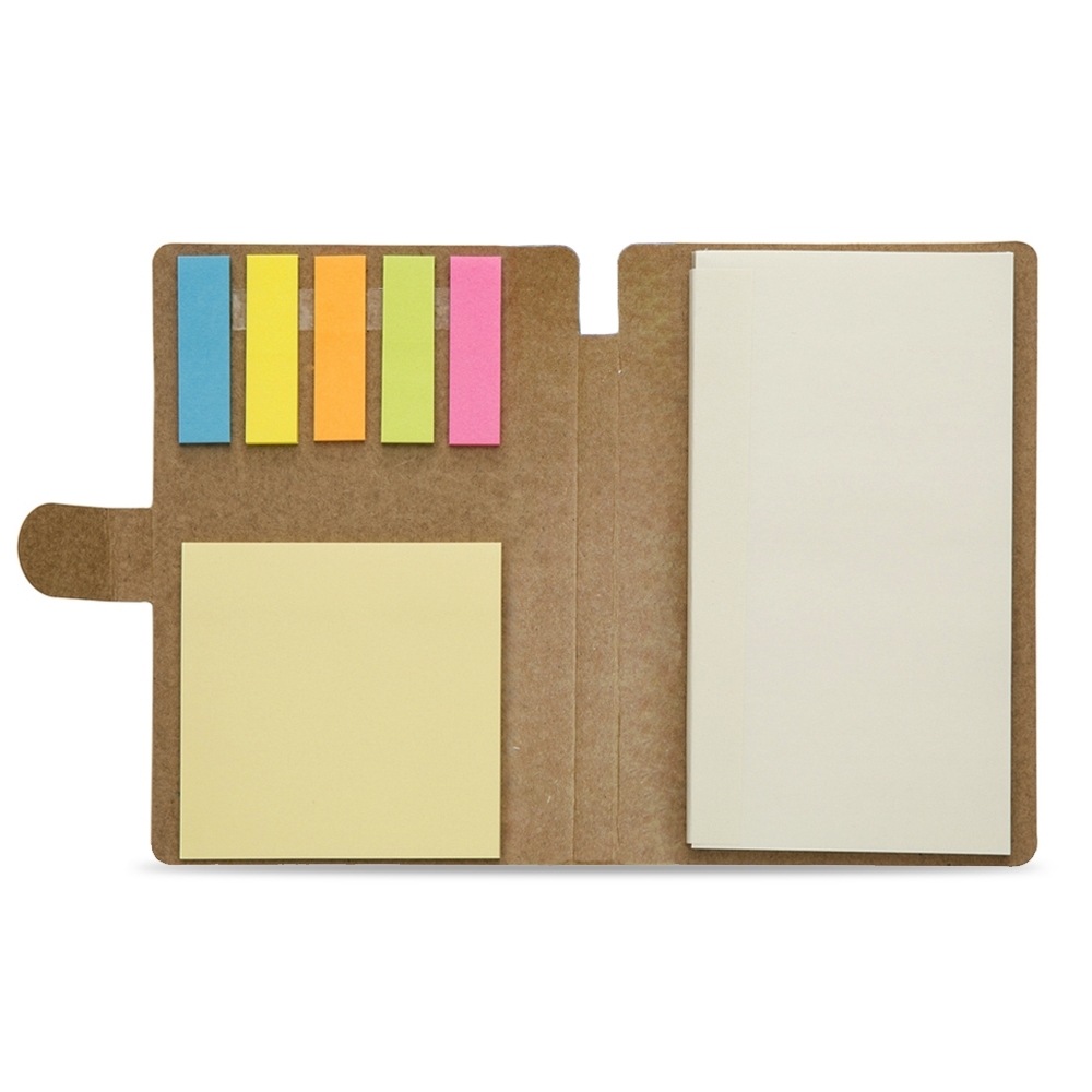 Bloco-de-Anotacoes-com-Post-it-BEGE-6067-1540651123 Bloco de anotações com autoadesivos - Imagem 1