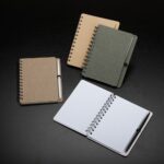 Caderno kraft B6 com porta caneta - Imagem 10