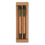 Kit ecológico caneta e lapiseira cortiça - Imagem 11