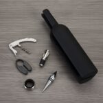 Kit vinho garrafa 5 peças